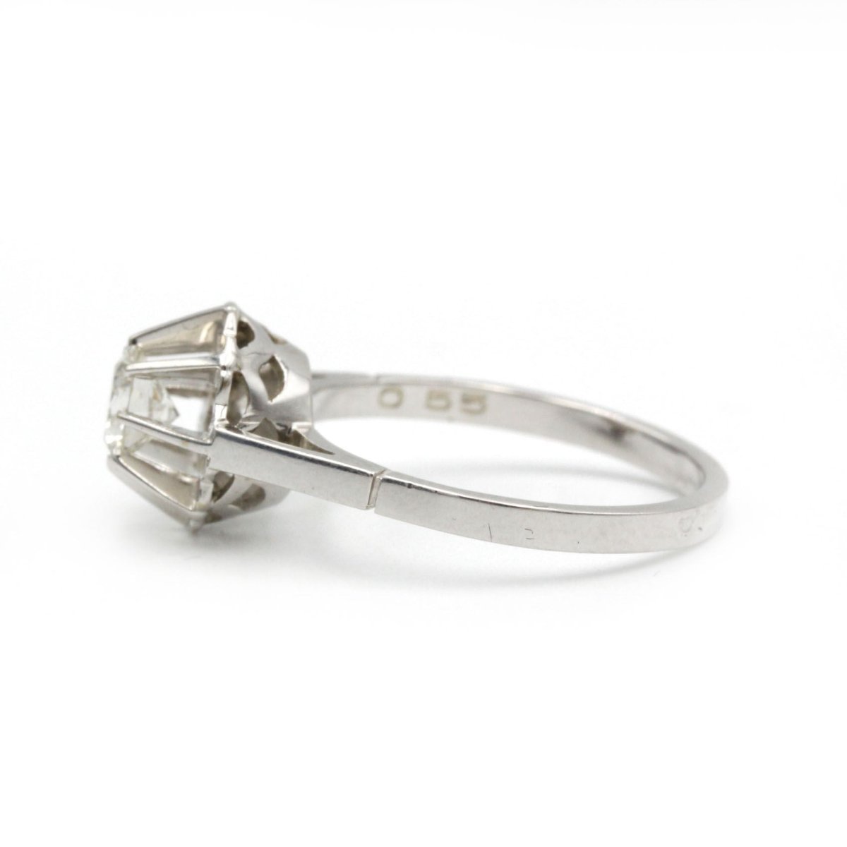 Solitaire - Or blanc et diamant - Castafiore