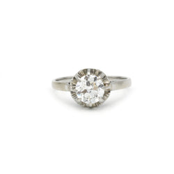 Solitaire - Platine & Diamant 1,10 carat - Castafiore