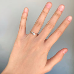 Solitaire - Platine & Diamants