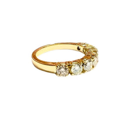 SORTIJA CONTEMPORANEA SIGLO XX de ORO 18 kts con DIAMANTES - Castafiore