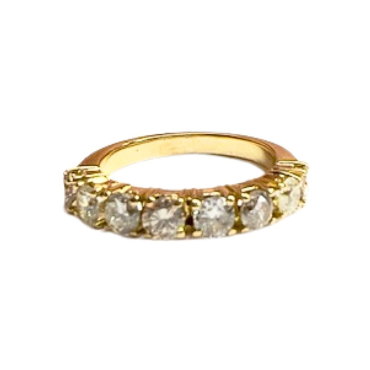 SORTIJA CONTEMPORANEA SIGLO XX de ORO 18 kts con DIAMANTES - Castafiore