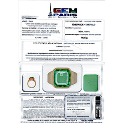 Bague chevalière or jaune et émeraude.