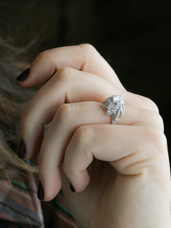 STERLE Bague solitaire platine diamant rond 1.11 carat - Castafiore