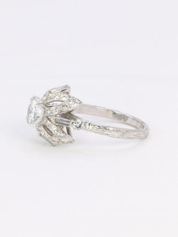 STERLE Bague solitaire platine diamant rond 1.11 carat - Castafiore