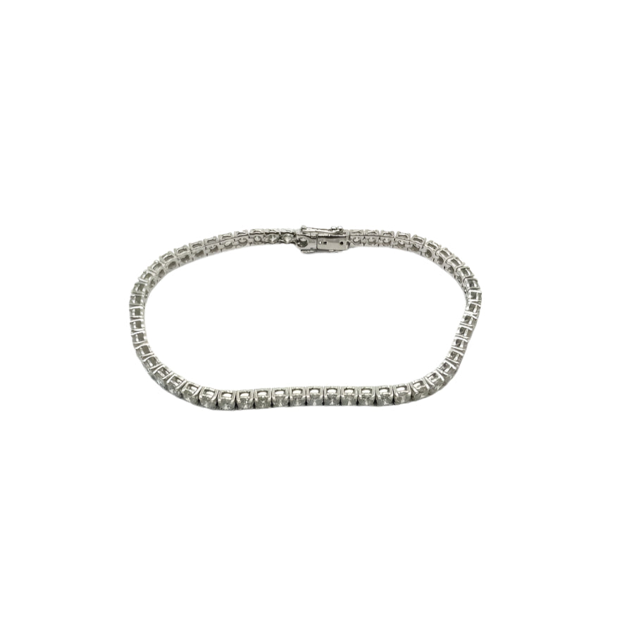 Tennis or 18 kt avec diamants naturels ct 5.05 - Castafiore
