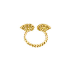 Bague Boucheron, "Serpent Bohème Motif S", or jaune, diamants.