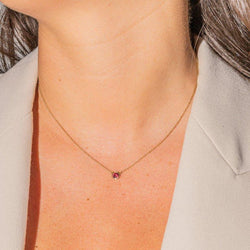 Tiffany & Co Collier Solitaire Color by the Yard Or jaune Rubis - Castafiore