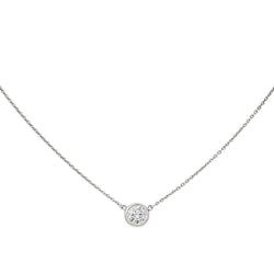 Tiffany & Co Collier Solitaire Platine Diamant - Castafiore