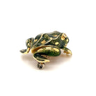 Tiffany & Co. Enamel and Diamond Frog Pendant/Brooch, 18 Karat Gold - Castafiore