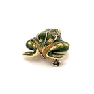 Tiffany & Co. Enamel and Diamond Frog Pendant/Brooch, 18 Karat Gold - Castafiore