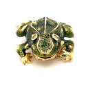 Tiffany & Co. Enamel and Diamond Frog Pendant/Brooch, 18 Karat Gold - Castafiore