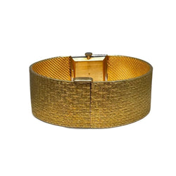 Vacheron Cosnstantin Montre bracelet de dame en or jaune pavée de diamants. - Castafiore