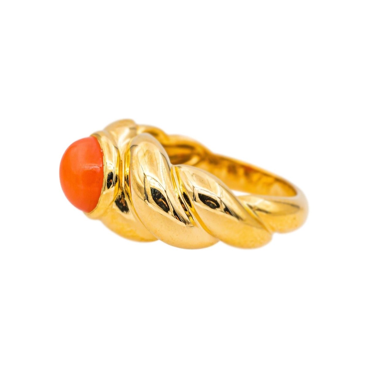 Van Cleef & Arpels Bague Vintage Or jaune Corail - Castafiore