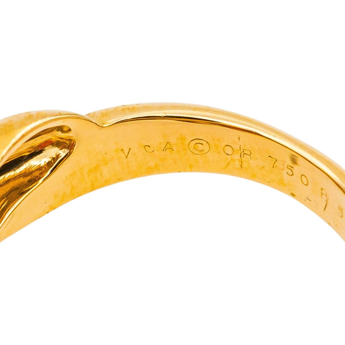 Van Cleef & Arpels Bague Vintage Or jaune Corail - Castafiore