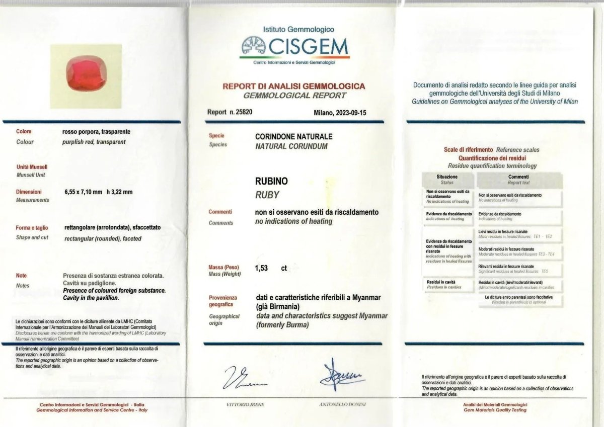 Victorian Certified Natural Unheated Ruby Diamond Vous et Moi Ring - Castafiore