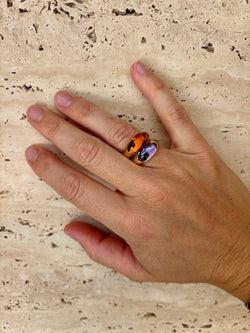 Vintage Bulgari “Celtaura” Ring – 18k Yellow Gold & Citrine – Circa 1980 - Castafiore