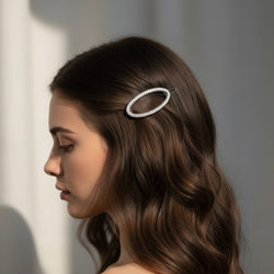 Vintage - Pince à Cheveux Or Blanc et Diamants - Castafiore