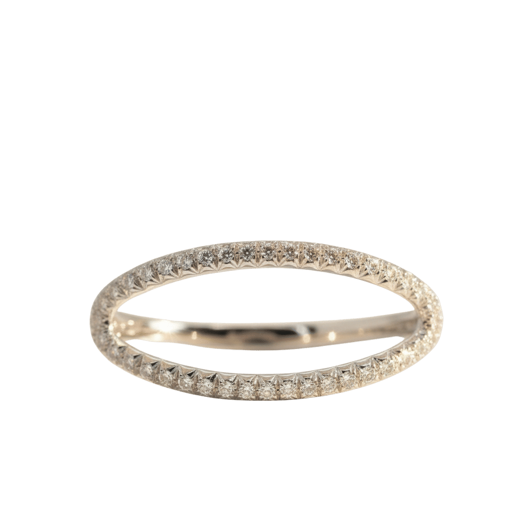 Vintage - Pince à Cheveux Or Blanc et Diamants - Castafiore