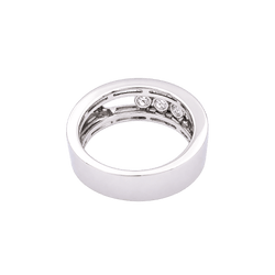 Bague Messika, "Move Joaillerie", or blanc, diamants.