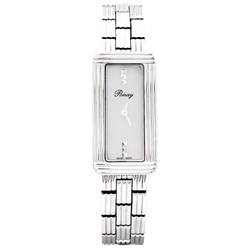 Montre Poiray, « Ma Baguette », acier, nacre.