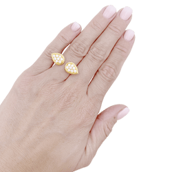 Bague Boucheron, "Serpent Bohème Motif S", or jaune, diamants.