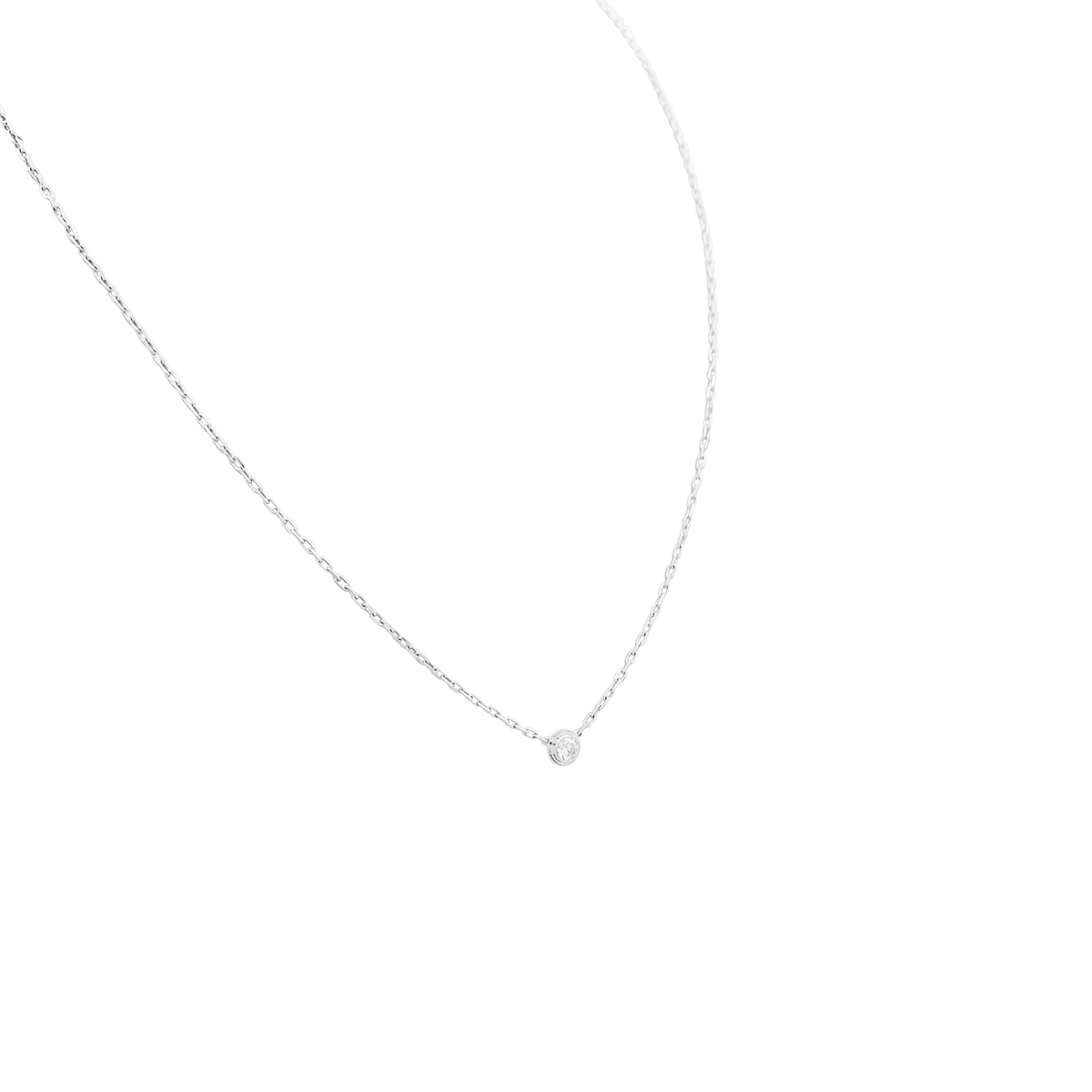 Collier Cartier "Cartier d'Amour", or blanc, diamant.
