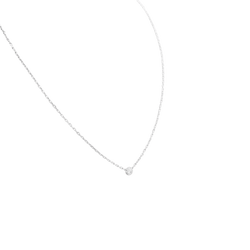 Collier Cartier "Cartier d'Amour", or blanc, diamant.