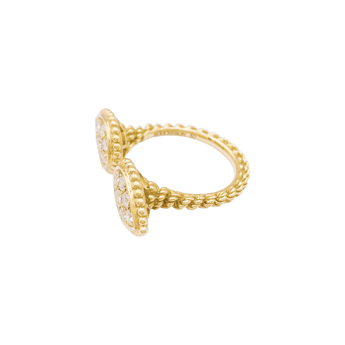 Bague Boucheron, "Serpent Bohème Motif S", or jaune, diamants.