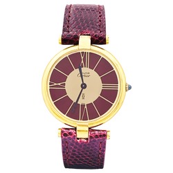 Montre Cartier, "Vendôme Must", vermeil.