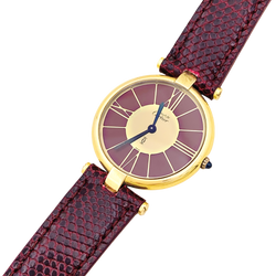 Montre Cartier, "Vendôme Must", vermeil.