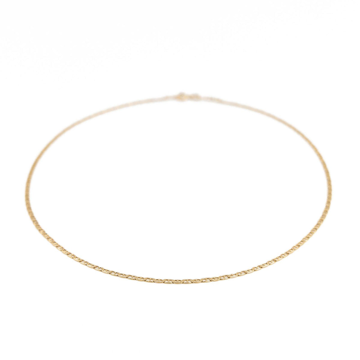 Collier Chaîne maille marine en or jaune