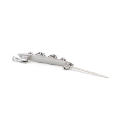 Art Deco brooch in white gold and diamonds