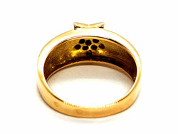 Bague Etoile Or jaune Diamant