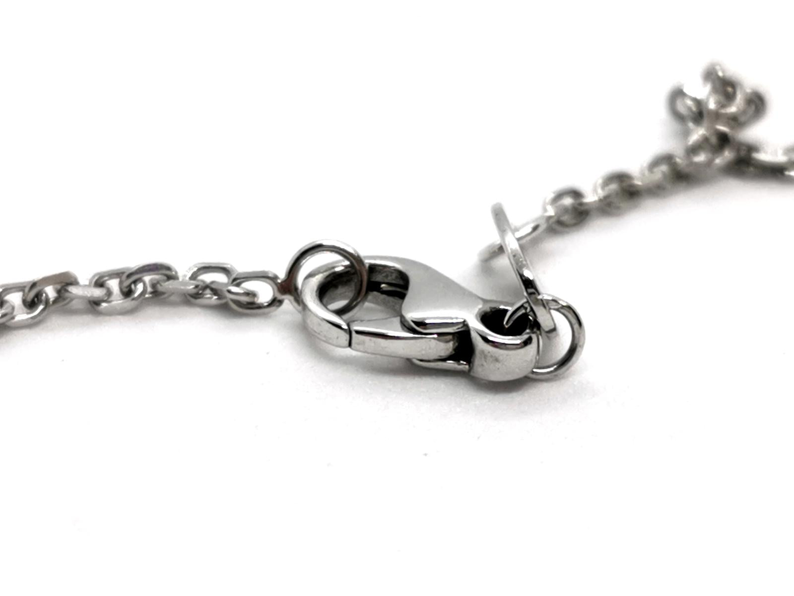 Chaumet Collier Pendentif Liens Or blanc Diamant