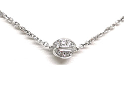 Chaumet Collier Pendentif Liens Or blanc Diamant
