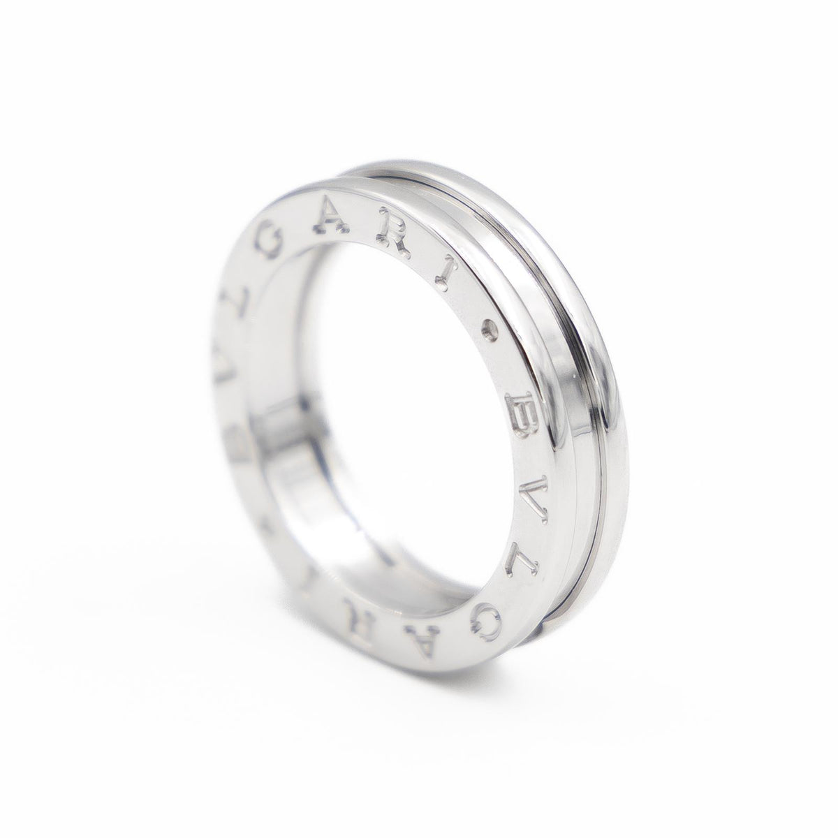 Bague Bandeau BULGARI "B.Zero1" en or blanc