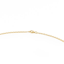 Cable link chain necklace in yellow gold