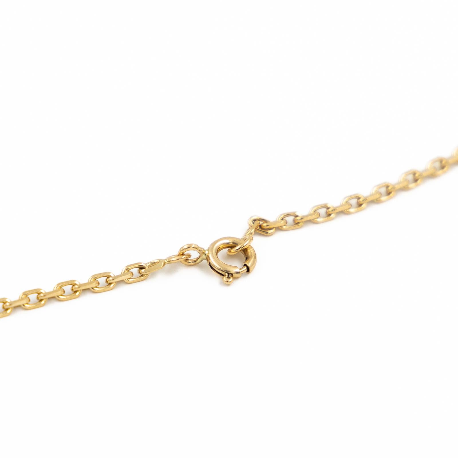 Collier Chaîne maille forçat en or jaune