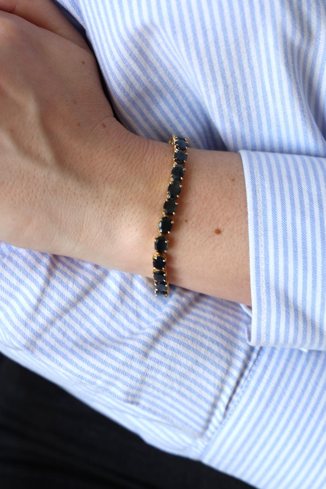 Yellow Gold Sapphire Bracelet