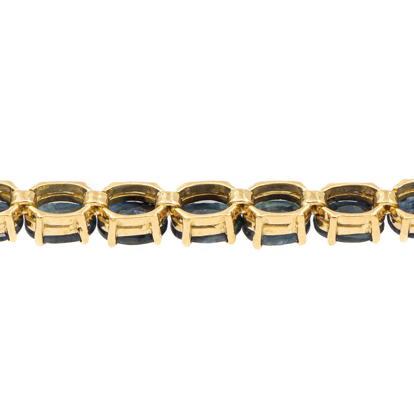 Yellow Gold Sapphire Bracelet