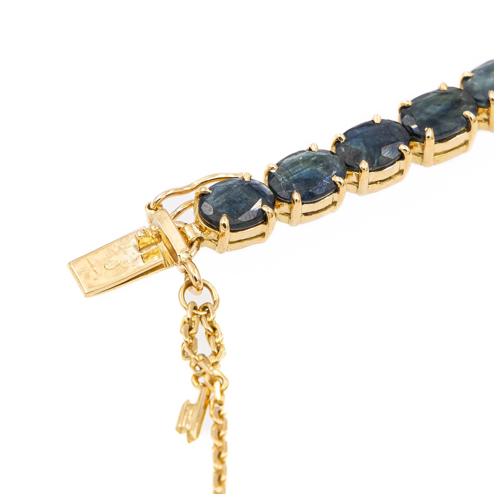 Yellow Gold Sapphire Bracelet