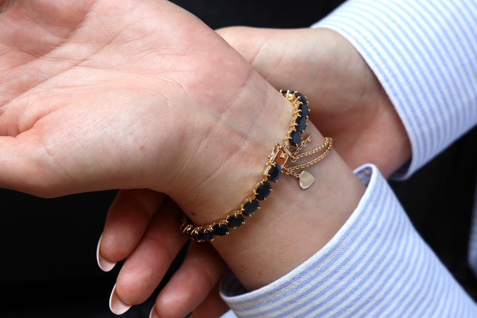 Yellow Gold Sapphire Bracelet