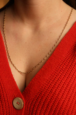 Collier Chaîne maille marine en or jaune