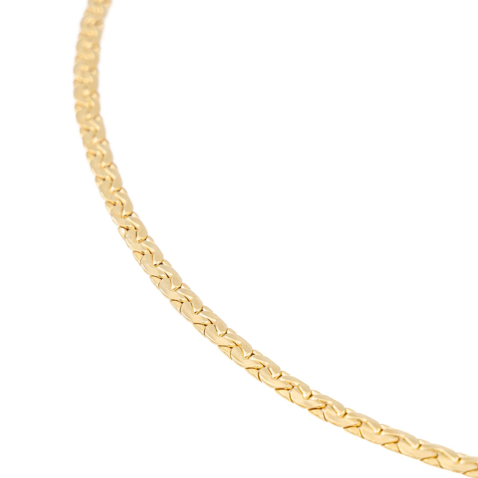 Maille necklace in yellow gold
