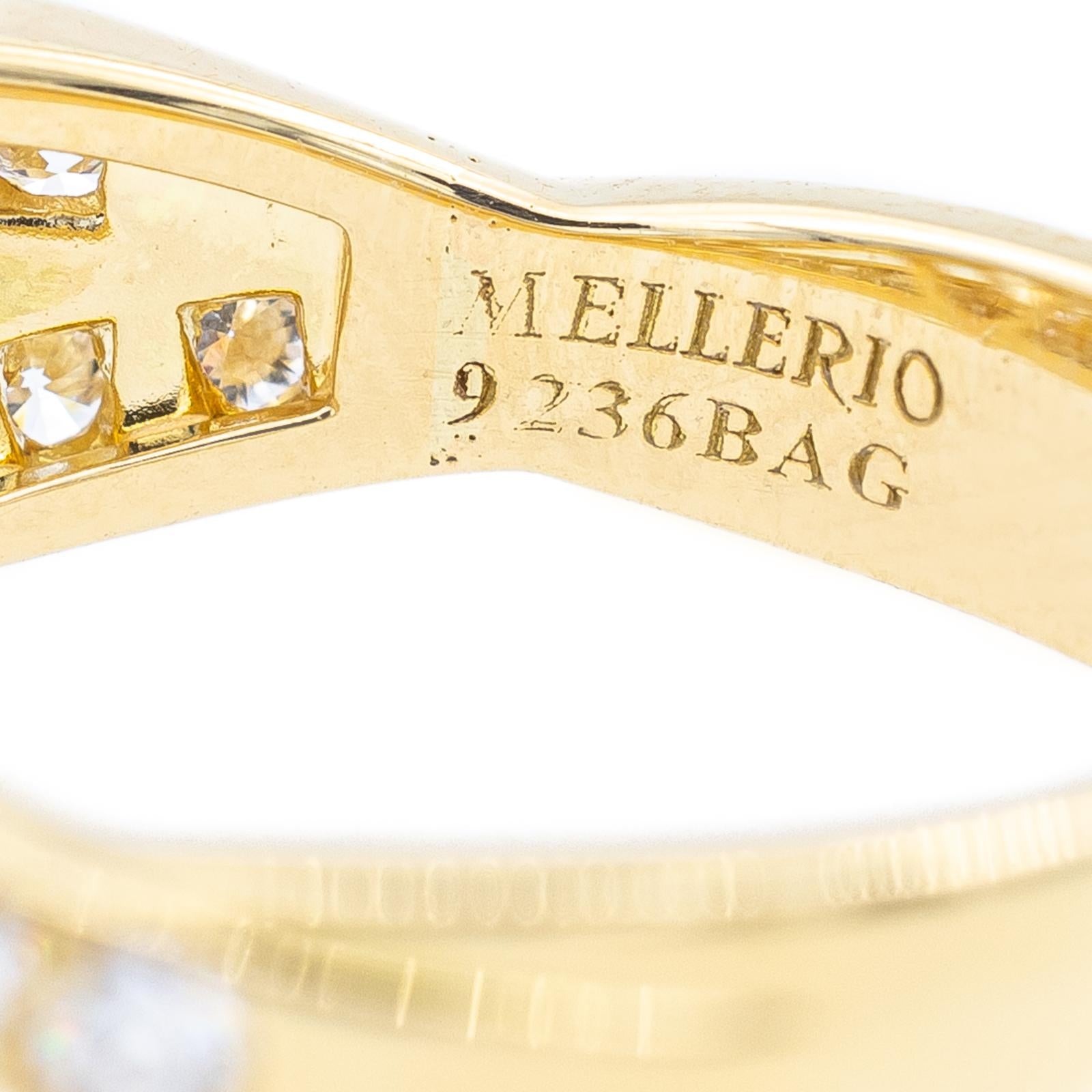 MELLERIO ring in yellow gold and diamond