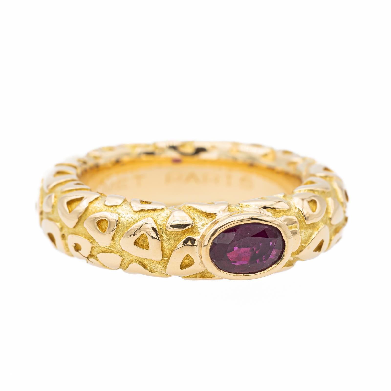 Chaumet Yellow Gold Ruby Ring