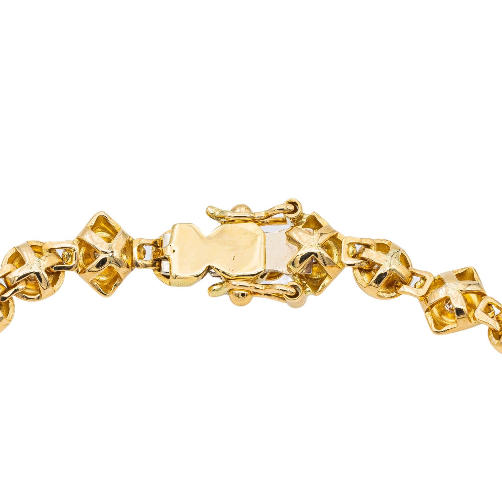Yellow Gold Diamond Bracelet
