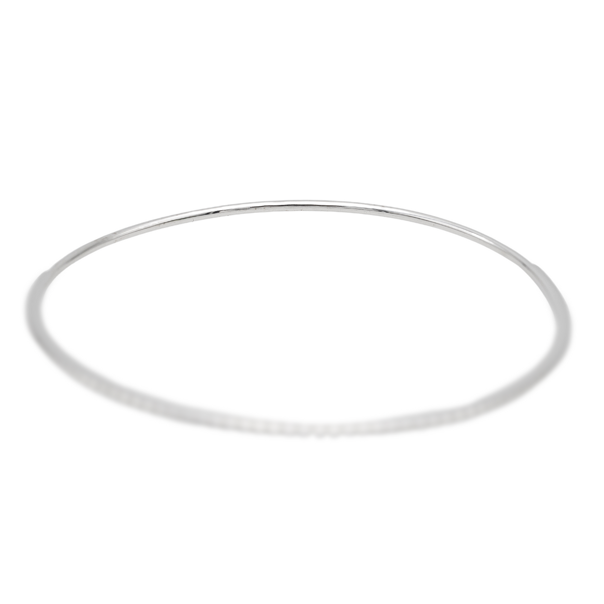 Bracelet Jonc Or blanc