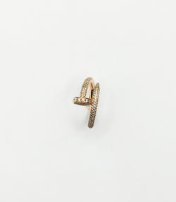 CARTIER “Juste un clou” ring in pink gold and diamonds