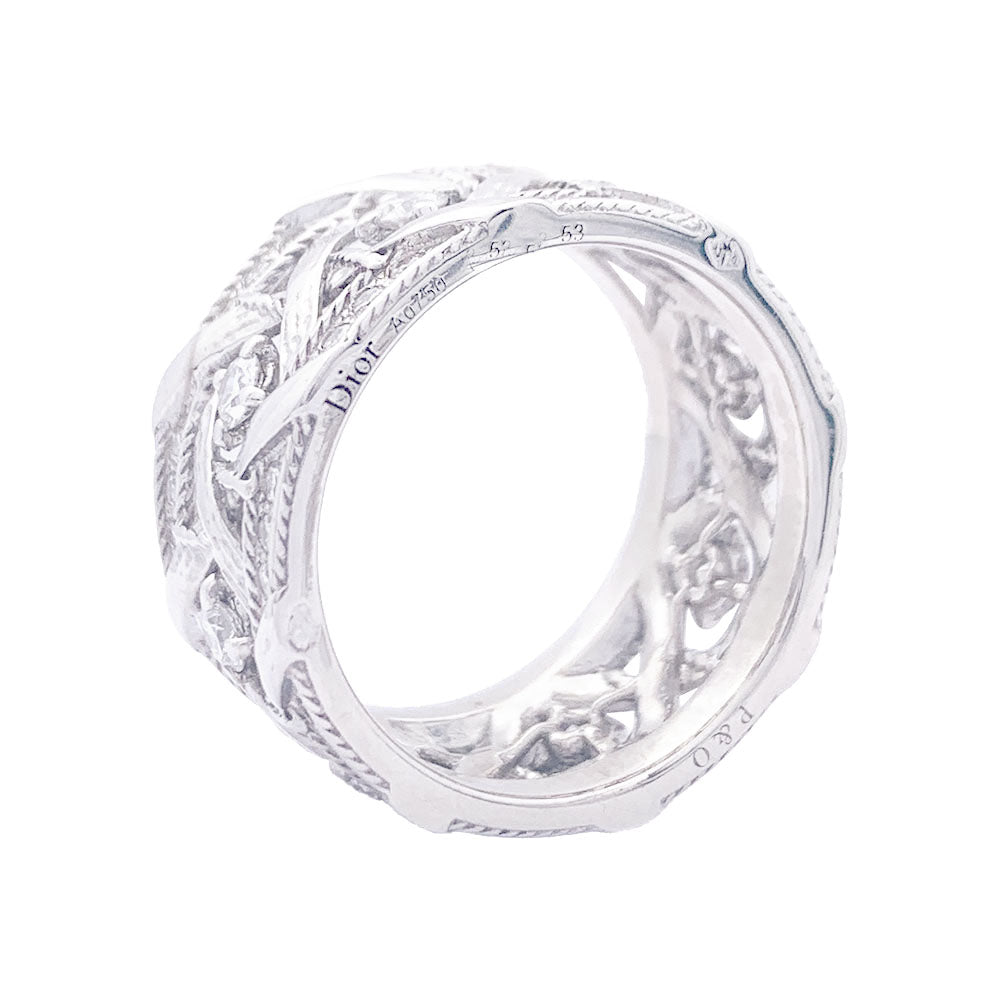 Bague DIOR "My Dior", or blanc et diamants